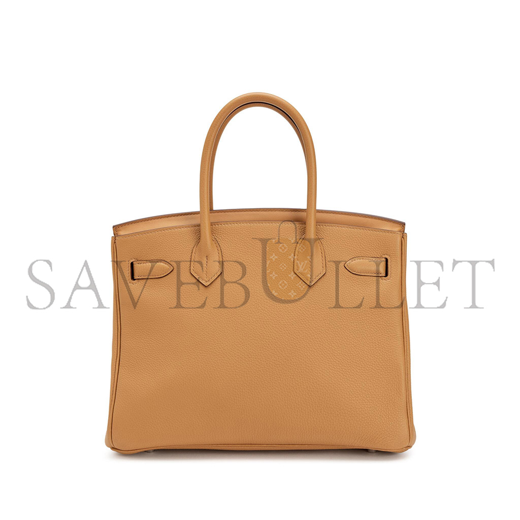H**mes birkin 35 swift leather biscuit silver buckle bag h049362cc06 (35*25*18cm)